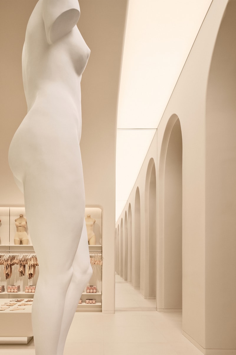 Kim Kardashian Opens First SKIMS Flagship Store in New York City NYC shapewear 647 fifth avenue 52nd street versace brand two decades next door cartier fith avenue mansion jens grede 