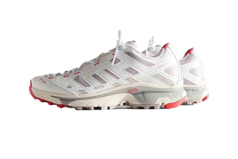 Kith Teams up With Salomon for a Holiday-Inspired XT-4K collaboration release info skeleton red white grey kithmas