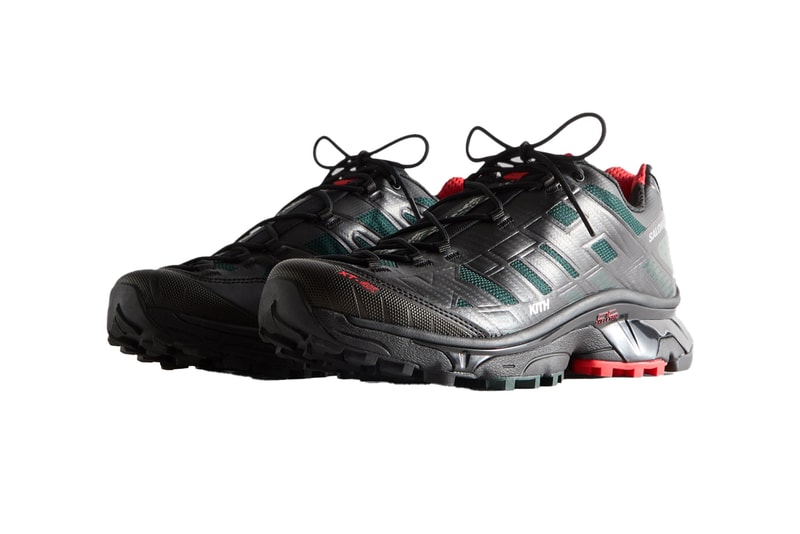 Kith Teams up With Salomon for a Holiday-Inspired XT-4K collaboration release info skeleton red white grey kithmas