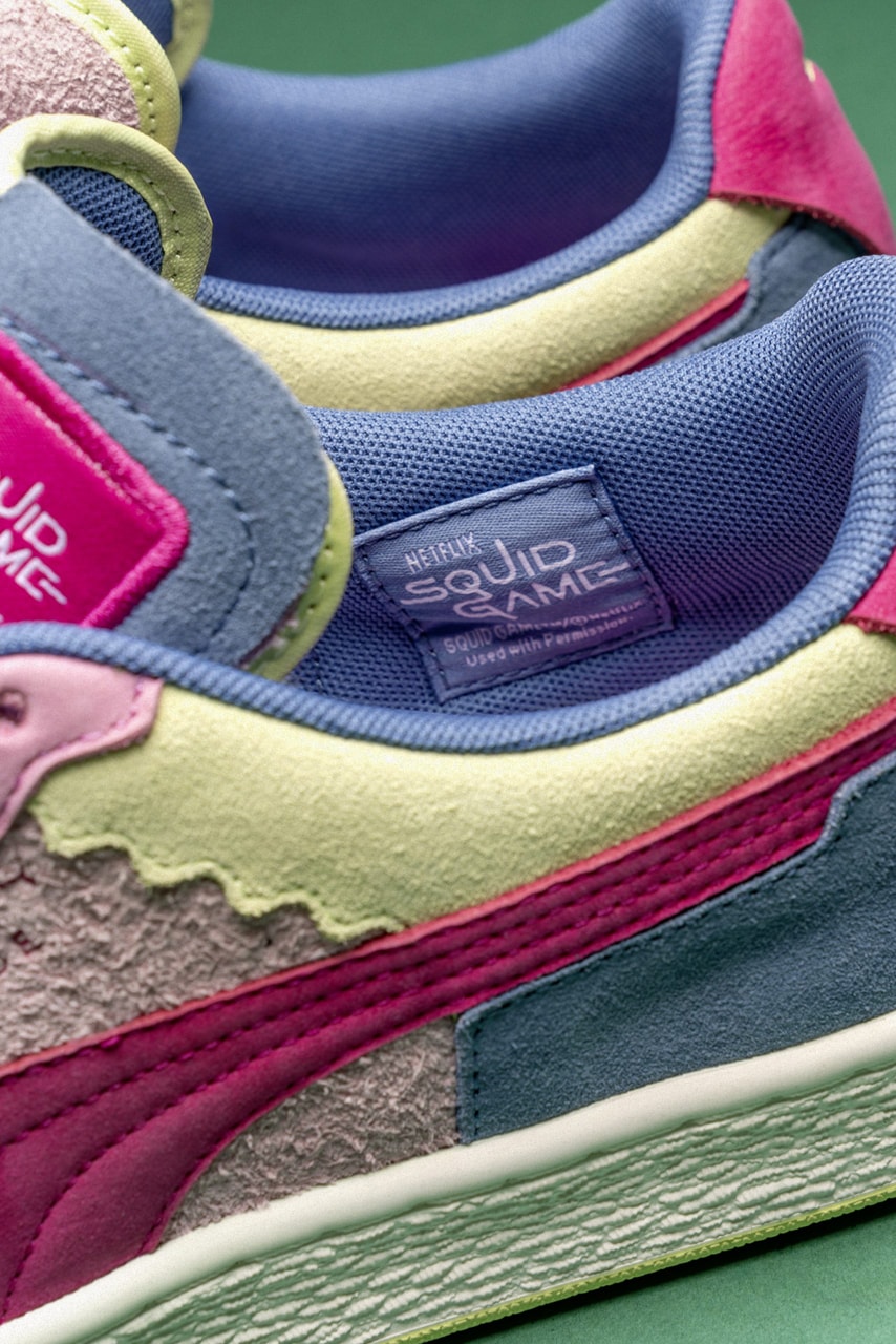 Thông tin phát hành bộ sưu tập PUMA Squid Game Easy Rider Suede Tracksuit