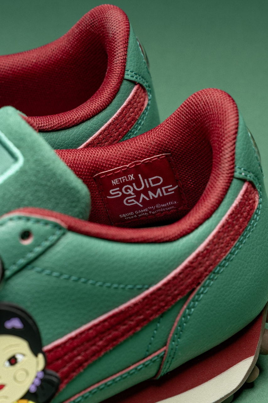 Thông tin phát hành bộ sưu tập PUMA Squid Game Easy Rider Suede Tracksuit