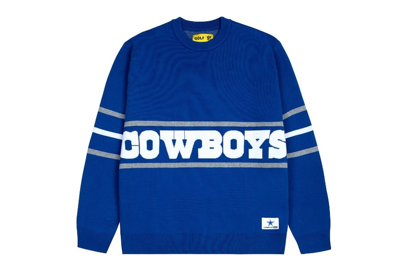 GOLF WANG and NFL Link Up for Collaborative Collection tyler the creator carolina panthers dallas cowboys las vegas raiders miami dolphins phildelphia eagles los angeles rams san francisco 49ers mark phillips rick ross miles sanders chuba hubbard