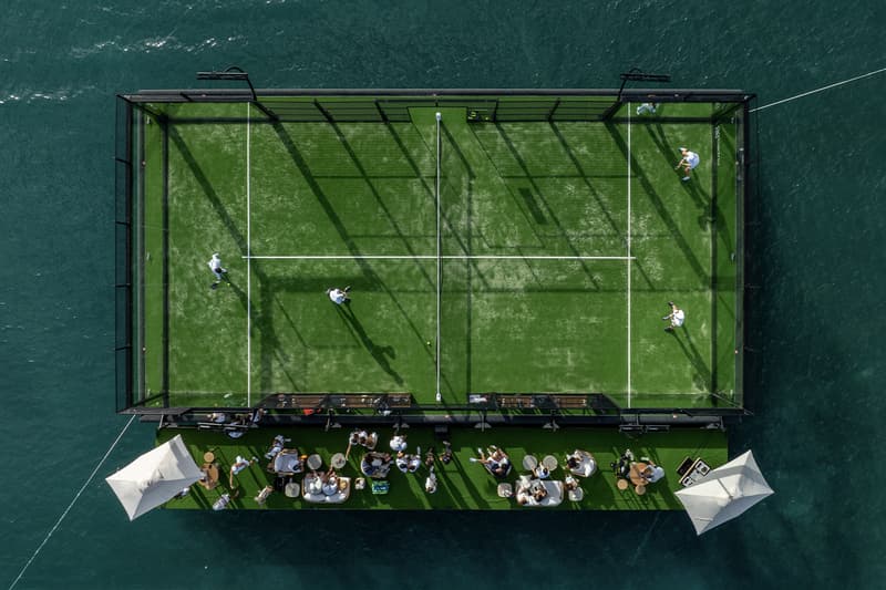 Miami Unveils First-Ever Floating Padel Court of Its Kind Yntegra Group fisher island rosewood exuma bahamas