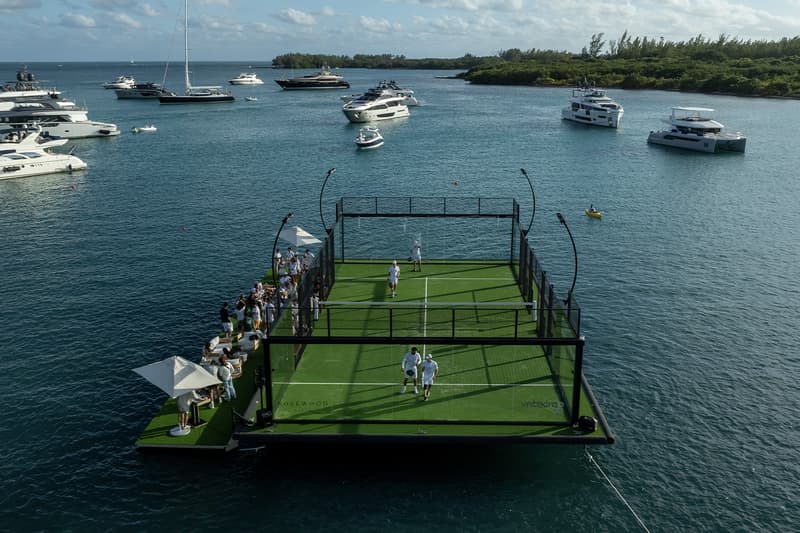 Miami Unveils First-Ever Floating Padel Court of Its Kind Yntegra Group fisher island rosewood exuma bahamas