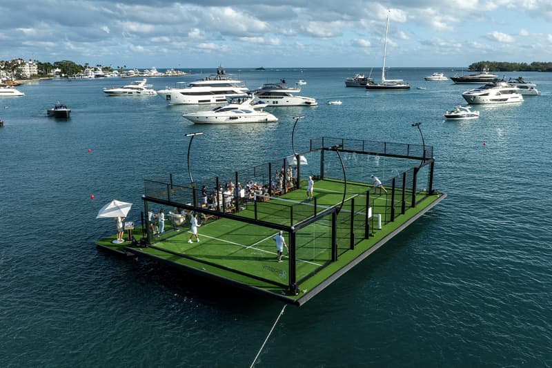 Miami Unveils First-Ever Floating Padel Court of Its Kind Yntegra Group fisher island rosewood exuma bahamas