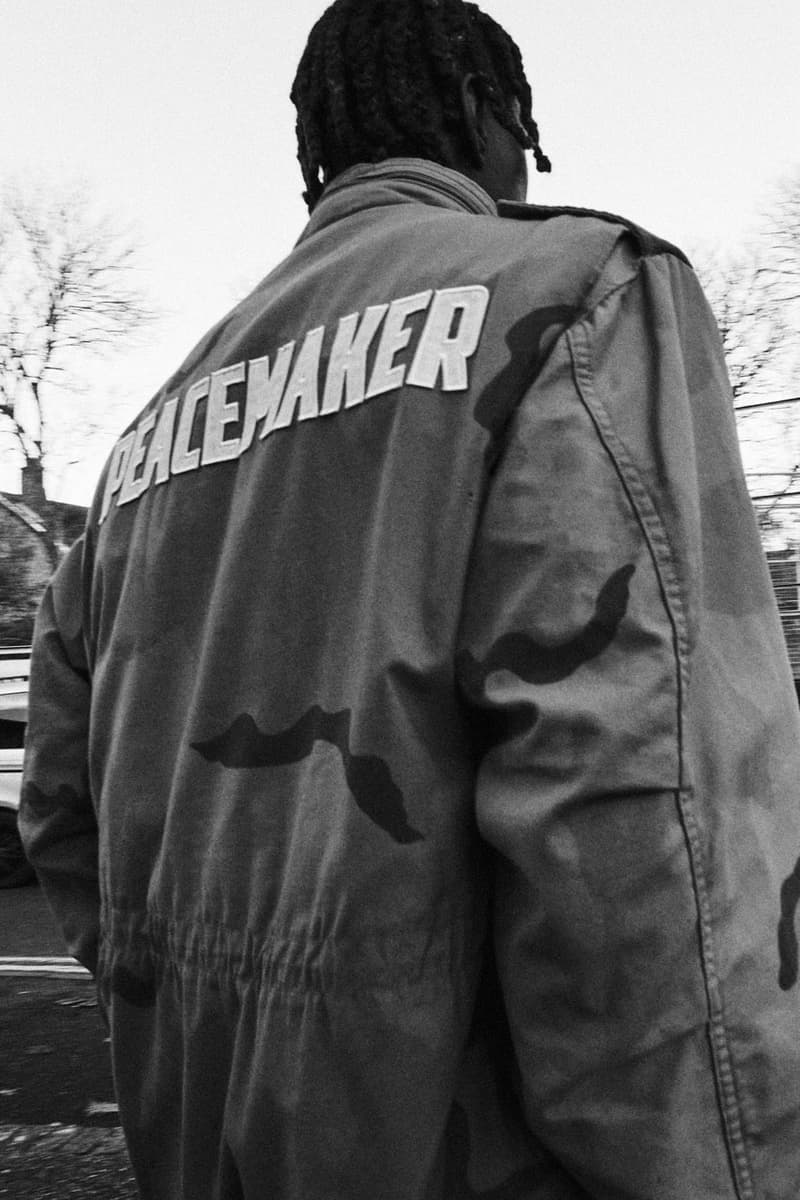 OAMC Evolves Its Peacemaker Liner Series Once Again collection desert camo price jacket release info drop