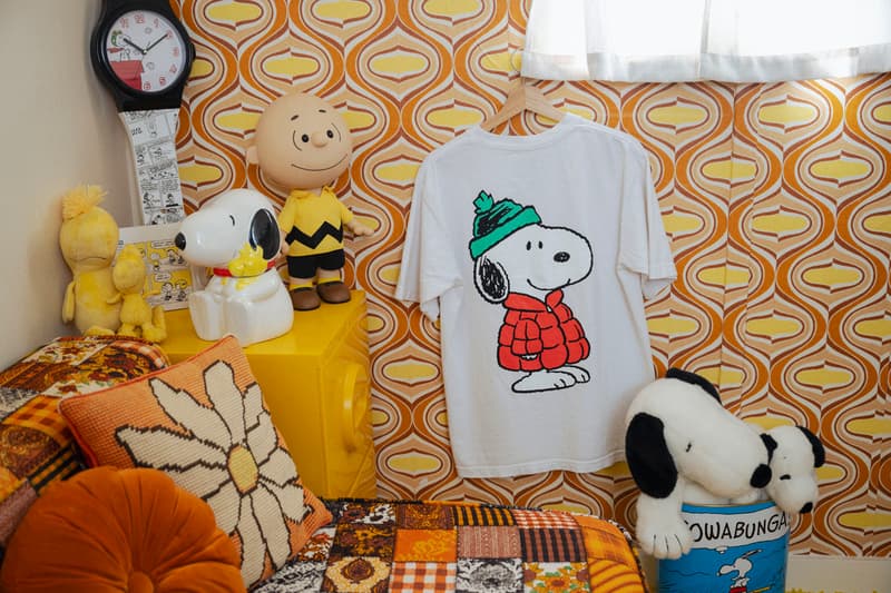 Snoopy Rocks a Puffer for the Market x Peanuts Holiday Capsule release info collab collection drop