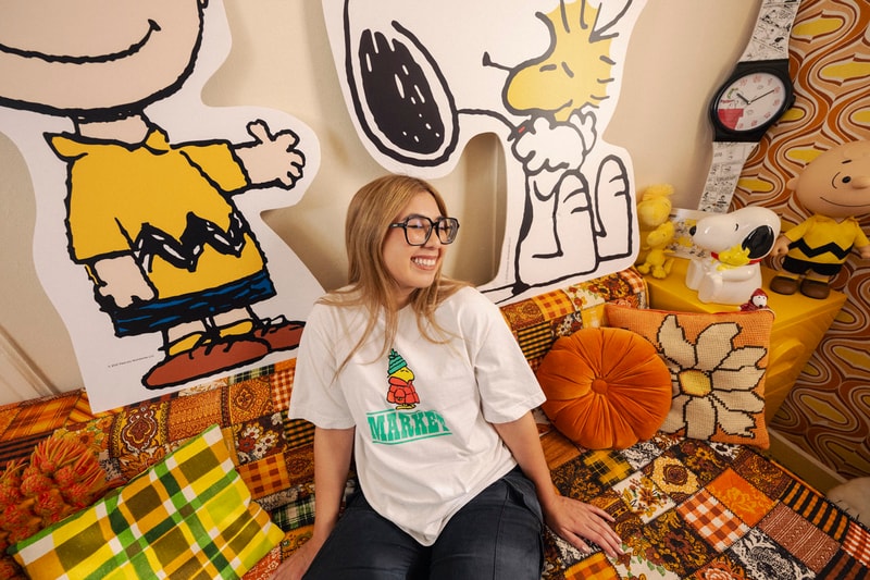 Snoopy Rocks a Puffer for the Market x Peanuts Holiday Capsule release info collab collection drop