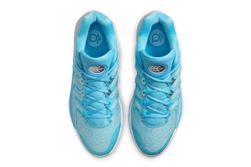 Nike KD 17 “Christmas” FZ1525-400 Aquarius Blue/Glacier Blue-White-Metallic Silver kevin durant holiday 2024 release icy blue