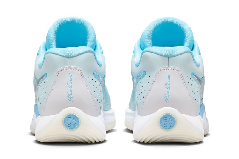 Nike KD 17 “Christmas” FZ1525-400 Aquarius Blue/Glacier Blue-White-Metallic Silver kevin durant holiday 2024 release icy blue