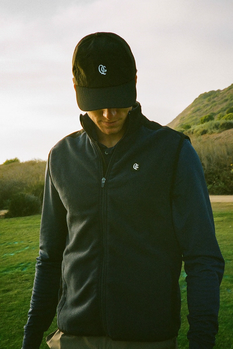quiet golf winter 2024 collection price info availability sweater varsity jacket polo crewneck vest t shirt hoodie hat pants