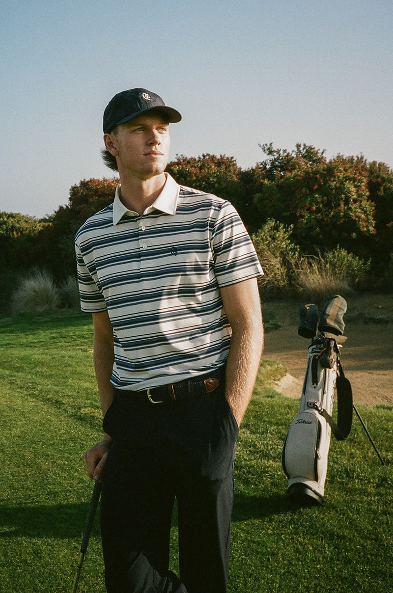 quiet golf winter 2024 collection price info availability sweater varsity jacket polo crewneck vest t shirt hoodie hat pants