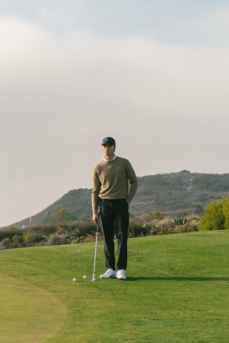 quiet golf winter 2024 collection price info availability sweater varsity jacket polo crewneck vest t shirt hoodie hat pants