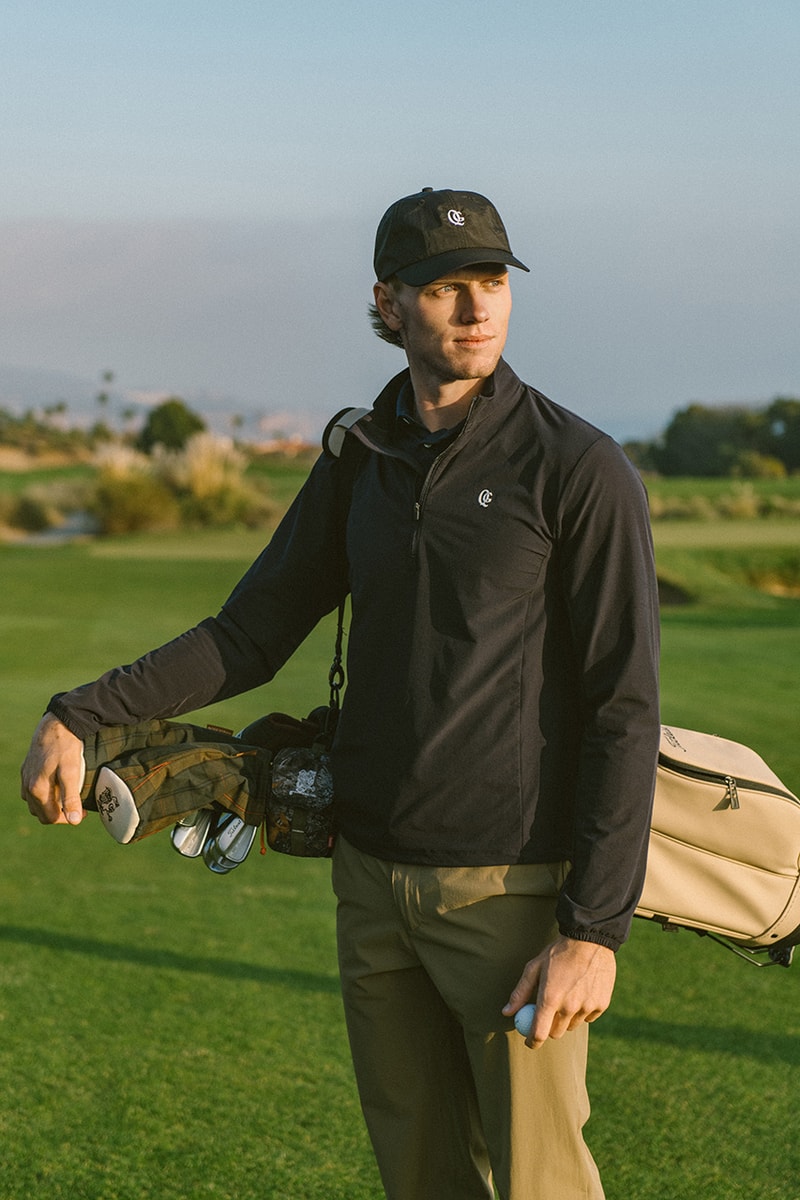 quiet golf winter 2024 collection price info availability sweater varsity jacket polo crewneck vest t shirt hoodie hat pants