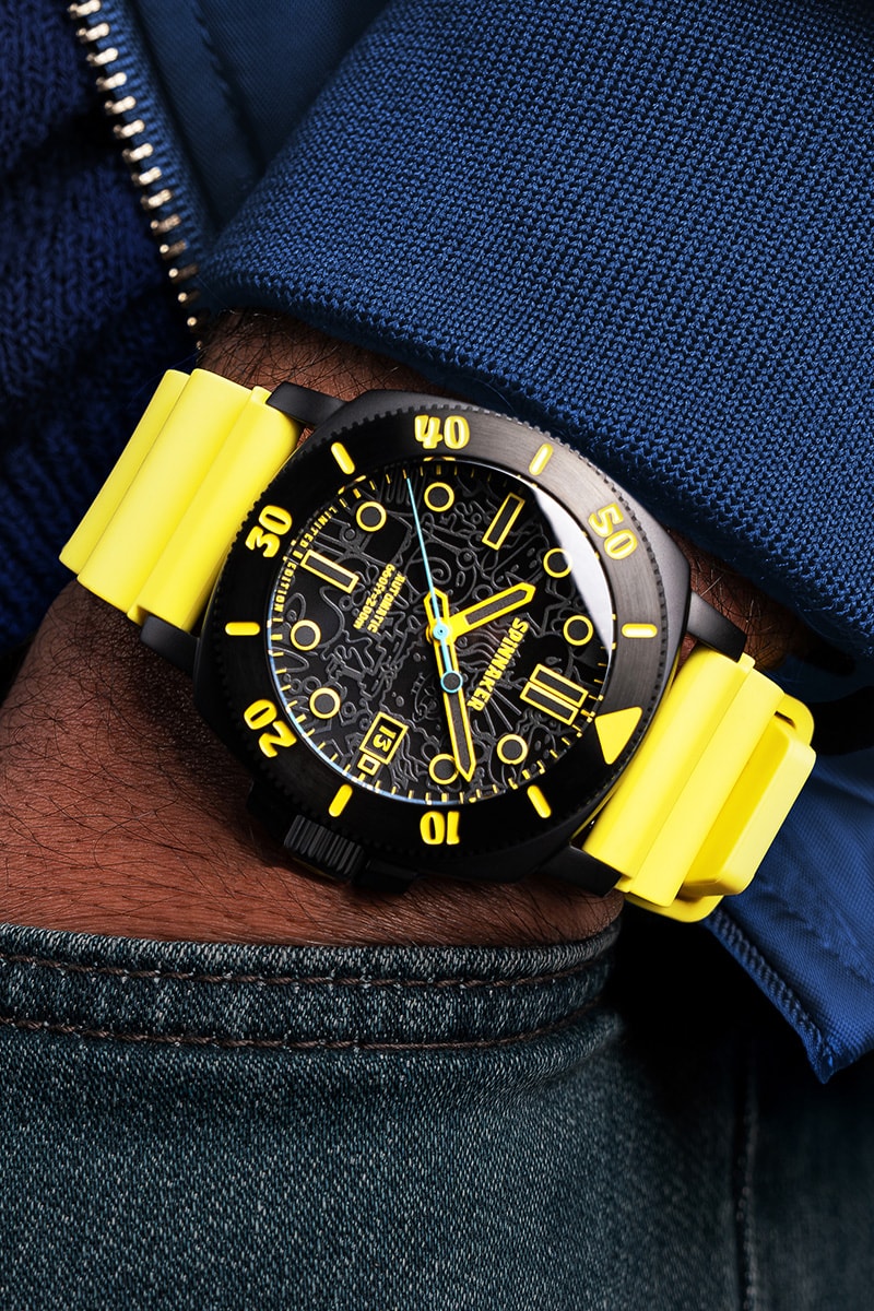 Spinnaker x 'SpongeBob SquarePants' Hull Diver Automatic Limited Edition 3rd watch collaboration Release Info