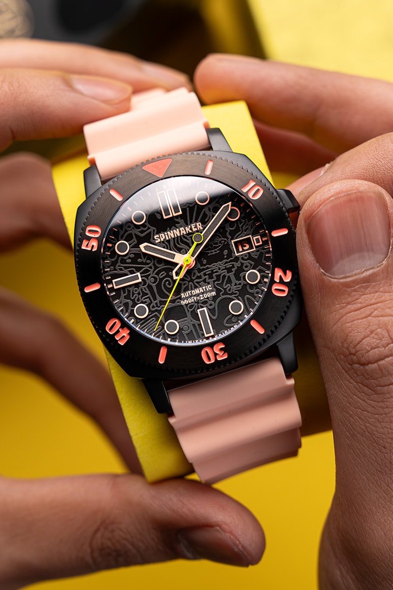 Spinnaker x 'SpongeBob SquarePants' Hull Diver Automatic Limited Edition 3rd watch collaboration Release Info