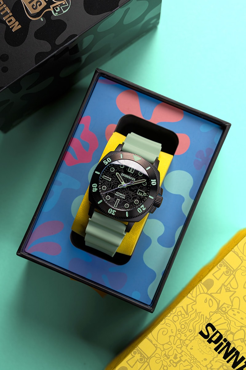 Spinnaker x 'SpongeBob SquarePants' Hull Diver Automatic Limited Edition 3rd watch collaboration Release Info