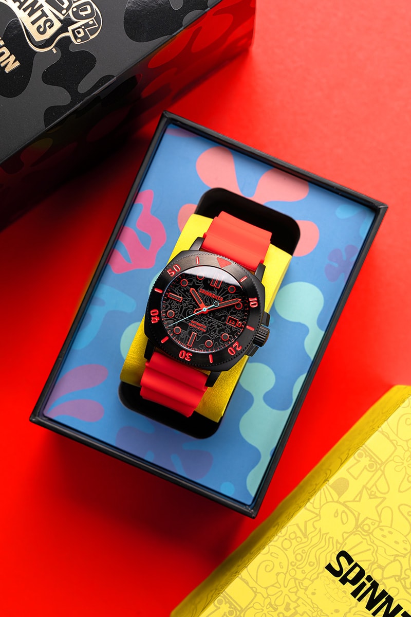 Spinnaker x 'SpongeBob SquarePants' Hull Diver Automatic Limited Edition 3rd watch collaboration Release Info