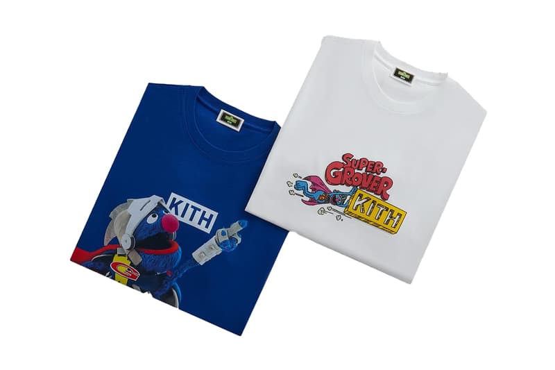 Kith x 'Sesame Street' first-ever Collaboration Release Info debut collab elmo big bird cookie monster ernie oscar the grouch bert kermit the frog rosita grover abby cadabby count von count grover