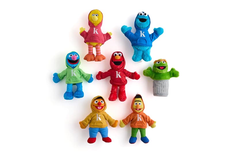 Kith x 'Sesame Street' first-ever Collaboration Release Info debut collab elmo big bird cookie monster ernie oscar the grouch bert kermit the frog rosita grover abby cadabby count von count grover