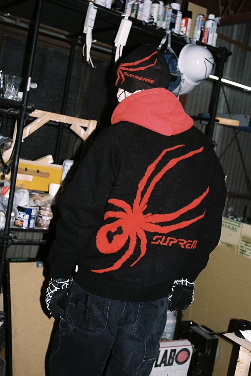 Supreme x Spyder Fall 2024 Collaboration release info Technical Jacket, Sweater, Hooded Sweatshirt, Sweatpant, New Era®, Beanie, Balaclava, Gloves, Socks and Zippo winter essentials cozy lookbooks ski wear winter sports snowboarding mountain sports gore-tex windstopper