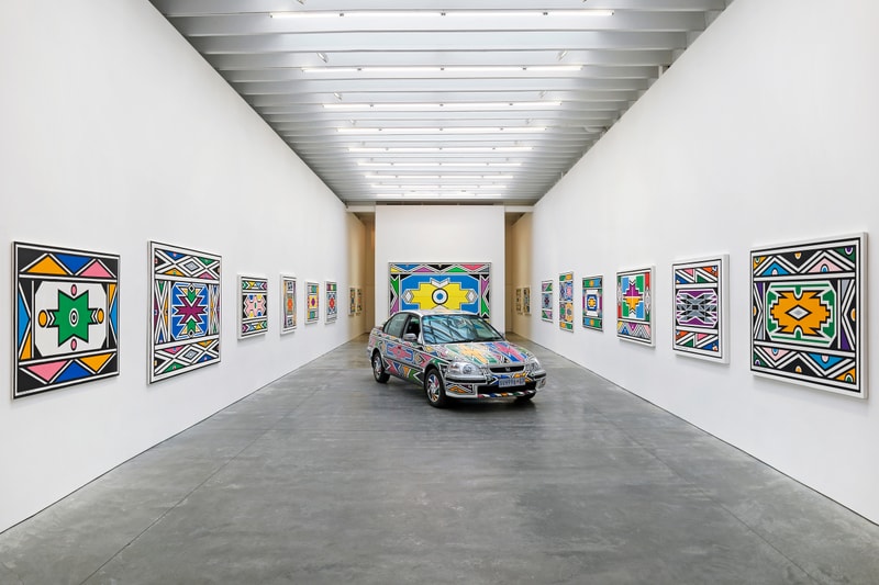 Esther Mahlangu: Time in Color exhibition view at Ross + Kramer Gallery, New York. Courtesy of the artist and Ross + Kramer Gallery. From Hypebeast.