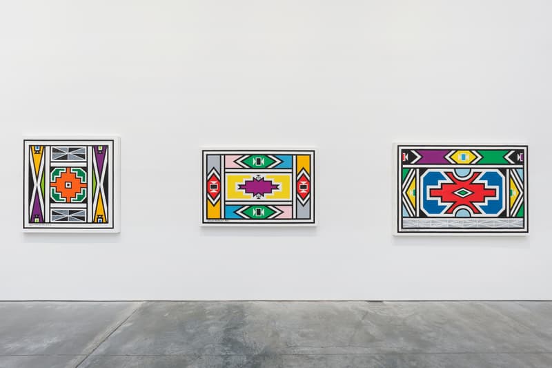 esther mahlangu time in color ross kramer gallery new york city exhibition artwork art painting