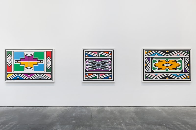 esther mahlangu time in color ross kramer gallery new york city exhibition artwork art painting