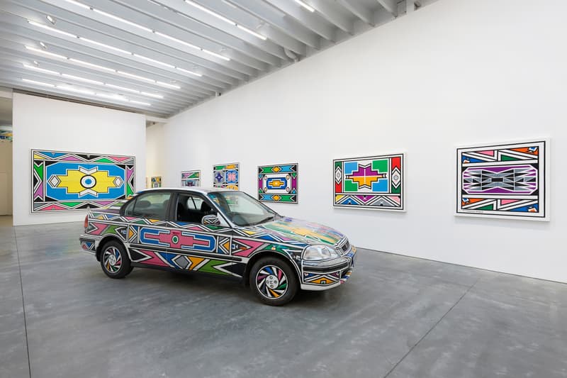 esther mahlangu time in color ross kramer gallery new york city exhibition artwork art painting