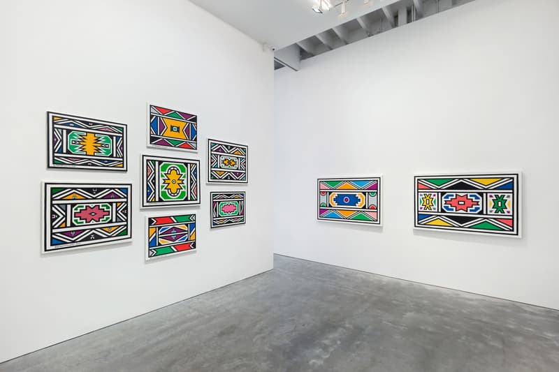 esther mahlangu time in color ross kramer gallery new york city exhibition artwork art painting