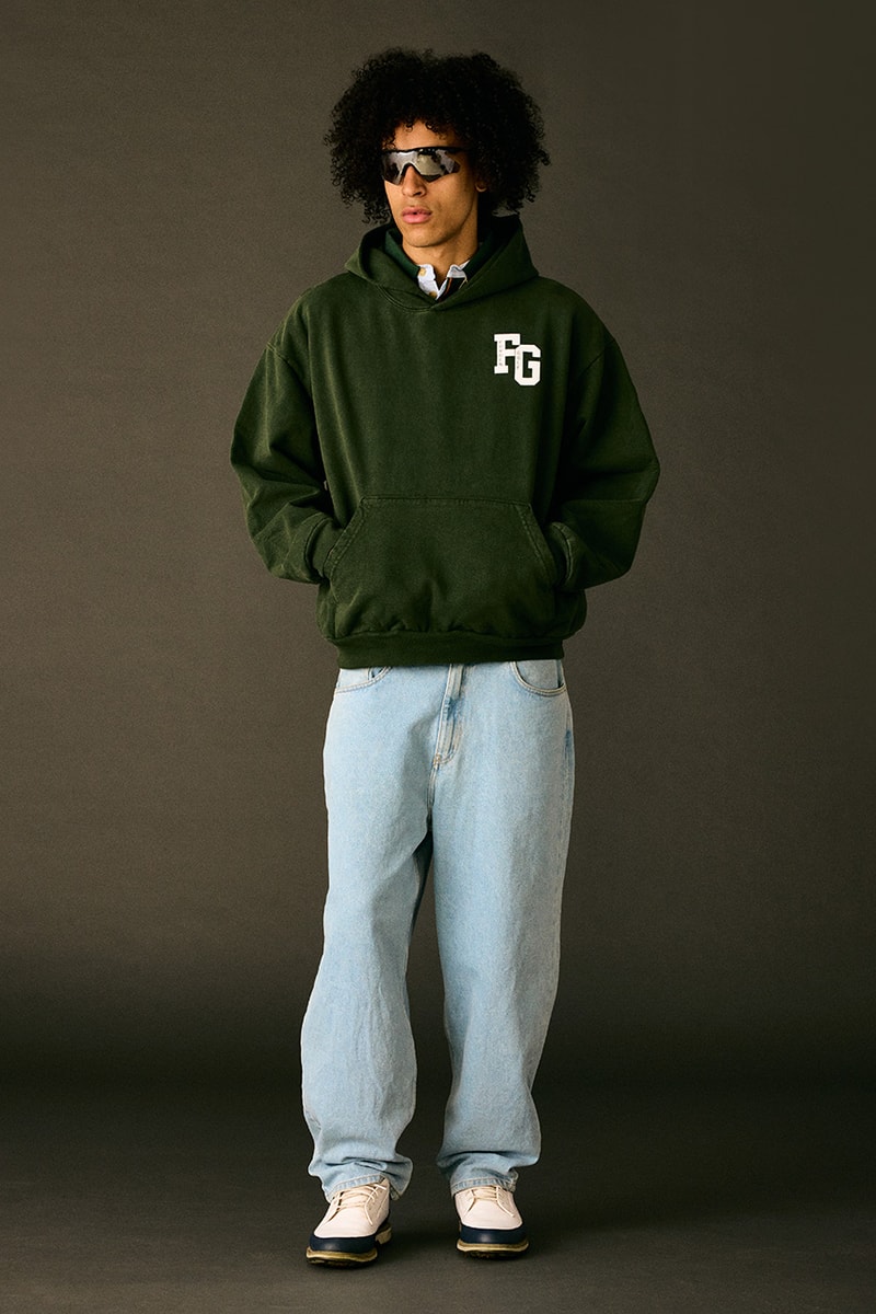 forden golf collection 1 montreal streetwear lifestyle essentials hoodie sweatpants t shirt hat long sleeve shorts varsity black white navy green
