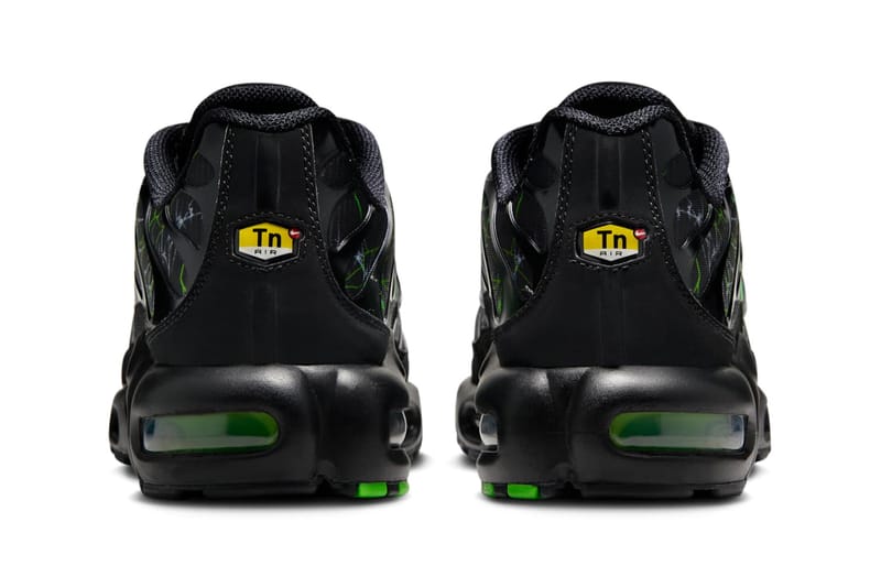 nike tn black green