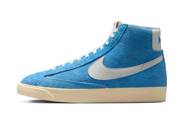 Nike Builds The Blazer Mid '77 "University Blue" With Hairy suede