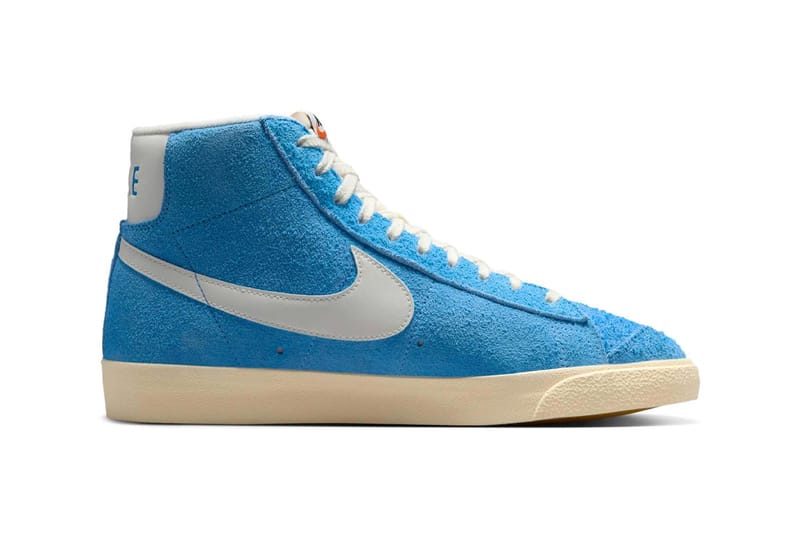 nike blazers suede blue