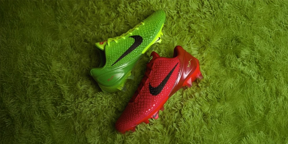 Deck the Field with Nike's Mismatched Kobe 6 "Grinch" Cleats