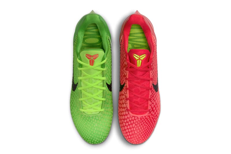 Nike Vapor Edge Kobe 6 “Mismatch Grinch” Release Info swoosh HQ1644-300 date snkrs