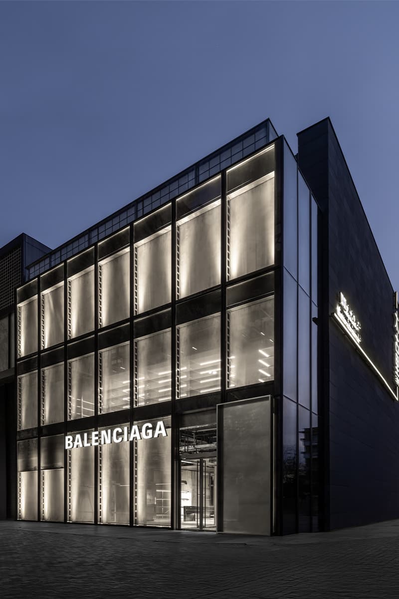 Balenciaga Opens Largest Store Yet beijing sanlitun taikoo li four story china archival exhibit four-story kim kardashian kanye west 