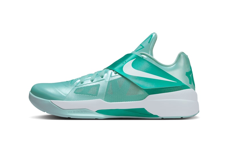 Nike KD 4 "Easter" Slated To Return Next Spring Mint Candy/White-New Green IB3550-300 spring 2025 kevin durant phoenix suns nba basketball player money sniper