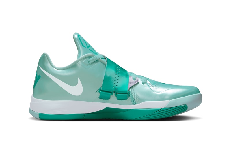 Nike KD 4 "Easter" Slated To Return Next Spring Mint Candy/White-New Green IB3550-300 spring 2025 kevin durant phoenix suns nba basketball player money sniper