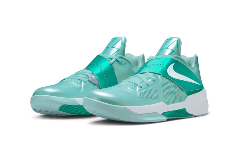 Nike KD 4 "Easter" Slated To Return Next Spring Mint Candy/White-New Green IB3550-300 spring 2025 kevin durant phoenix suns nba basketball player money sniper