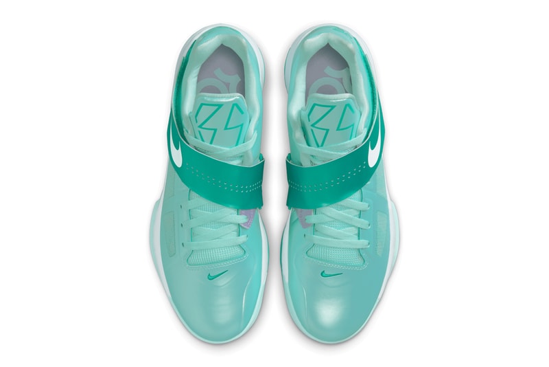 Nike KD 4 "Easter" Slated To Return Next Spring Mint Candy/White-New Green IB3550-300 spring 2025 kevin durant phoenix suns nba basketball player money sniper