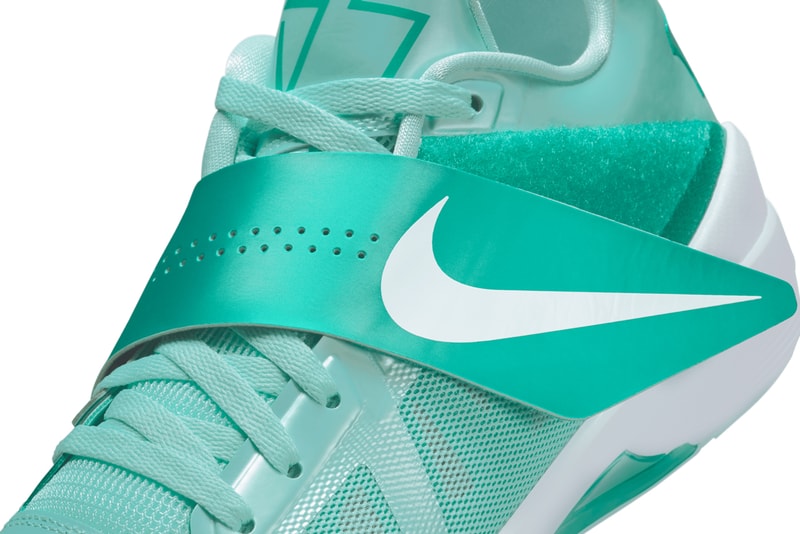 Nike KD 4 "Easter" Slated To Return Next Spring Mint Candy/White-New Green IB3550-300 spring 2025 kevin durant phoenix suns nba basketball player money sniper