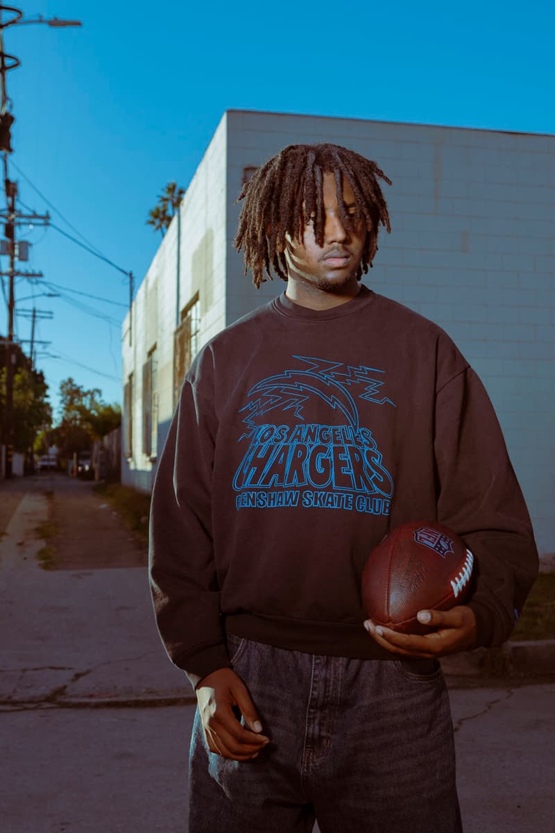 Crenshaw Skate Club x Los Angeles Chargers Run It Back collaboration collab