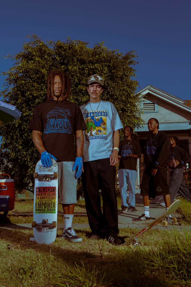 Crenshaw Skate Club x Los Angeles Chargers Run It Back collaboration collab