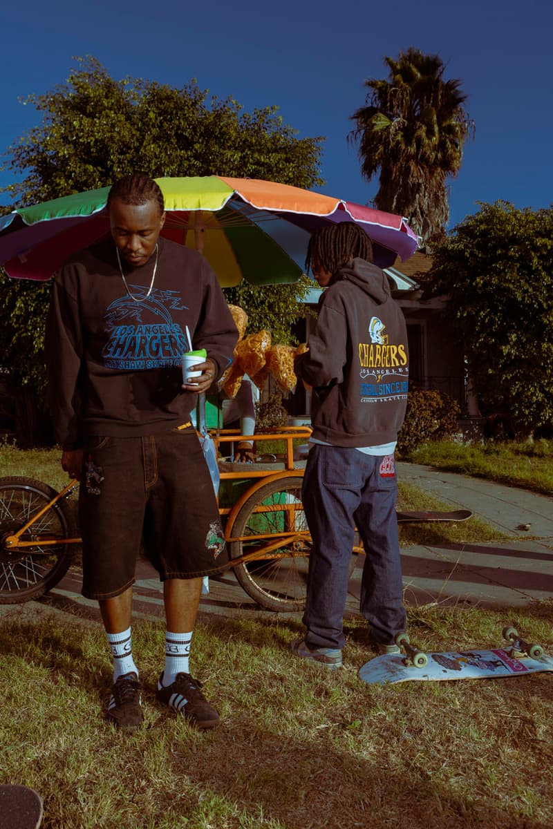 Crenshaw Skate Club x Los Angeles Chargers Run It Back collaboration collab