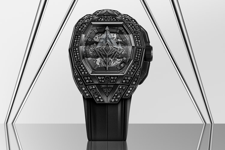 Hublot Unveils an All-Black Spirit of Big Bang Sang Bleu Dressed in Pavé Diamonds