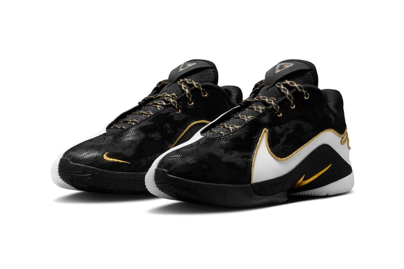 Nike LeBron 22 "Mogul" HV8454-100 Release Info lebron james swoosh basketball shoes black/White-Metallic Gold los angeles lakers bronny king james