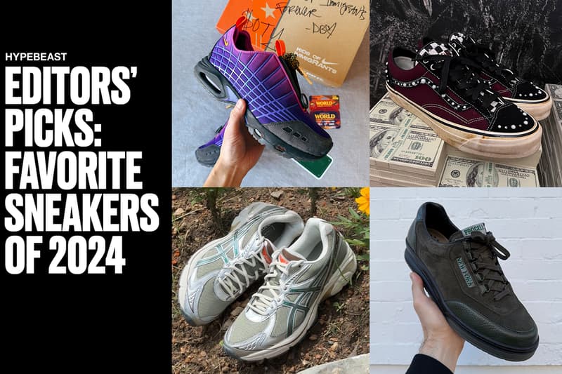 Editors’ Picks: Our Favorite Sneakers of 2024 POST ARCHIVE FACTION (PAF) x On Cloudventure Peak P. Andrade x ASICS GEL-KAYANO 14 Procell x Mephisto Match Kids of Immigrants x Nike Air Max Sunder Under Armour Apparition Sporty & Rich x adidas Handball Spezial “Auburn Gum” Satoshi Nakamoto x OTW by Vans Old Skool Reissue 36 (Friends & Family) Cecilie Bahnsen x ASICS GEL-TERRAIN “Sepia” Salomon Snowclog Cecilie Bahnsen x ASICS GEL-QUANTUM 360 VIII "'Clearly Aqua" Guadalupe x PUMA Clyde “Cidade Cinza” ANTA KAI Tribe "Almond White" Carnival x ASICS GT-2160 "Concrete Bloom"