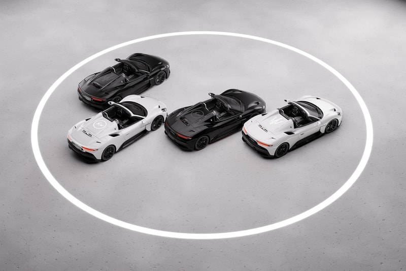 maserati hiroshi fujiwara mc20 cielo Fuoriserie By Series creatives collection exclusive fragment  “Bianco Audace” “Nero Essenza” lightening bolt tonneau cover trident customization service supercar 