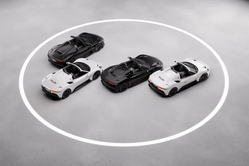 maserati hiroshi fujiwara mc20 cielo Fuoriserie By Series creatives collection exclusive fragment “Bianco Audace” “Nero Essenza” lightening bolt tonneau cover trident customization service supercar
